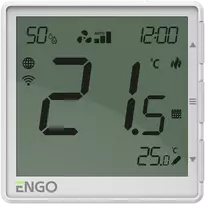 „Engo Controls“ „Engo EFAN Wifi“ ventiliatoriaus ritės termostatas 230 V, baltas