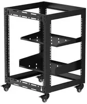 Spacetronik Mobilus serverių stelažas 19" Open Rack Pro-12U
