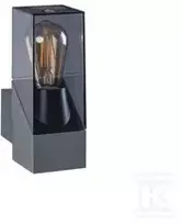 Sieninis šviestuvas Sieninis lauko šviestuvas KANLUX Laven, IP44, 1 x E27, max 10W, 13,5 x 8 x 25 cm