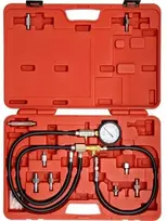 Degalų įpurškimo diagnostikos rinkinys, 10 dalių, slėgio matuoklis, auto diagnostika