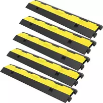 Kabelių apsaugos rampos, 5 vnt., 2 kanalų, 101 cm, Guma ir PVC