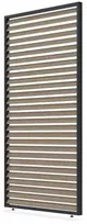 Horizontalių žaliuzių sienelė pavėsinėms Pergola ELEGANCE/DELUXE/FUSION 1.3 m, Woodgrain (123.5 cm)