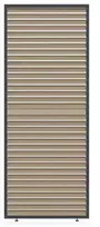 Reguliuojamų horizontalių žaliuzių panelė pavėsinėms Pergola ELEGANCE/DELUXE/FUSION 1 m, Woodgrain (93 cm)