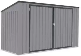 Šiukšliadėžių pastogė Davis 237x101 cm, Light Pilkas