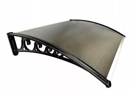 Stogelis virš durų Metal-gum, 150x80 cm, juoda/ruda