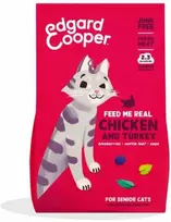 Edgard Cooper - sausas kačių maistas senyvo amžiaus katėms - su vištiena ir kalakutiena - 2kg. Geriausias iki 2026 m. liepos 28 d.