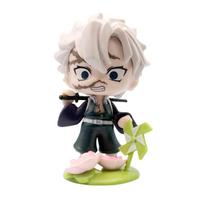 1-12pc Cartoon Demon Slayer Tanjiro Kamado Nezuko Trendy Box Figure Creative Toys  Model Ornament Surprise Boy Gifts