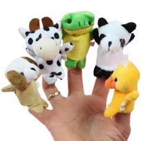 10 PCS/set Adorable Cartoon Animal Plush Finger Puppets Baby Toys, Children’s Favorite Gifts Soft Stuffed Dolls for Kids