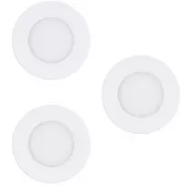 „Eglo“ – 3 „Fueva-Z“ išmaniųjų įleidžiamųjų prožektorių rinkinys Ø8,5 – reguliuojamo baltumo – „Zigbee“ / „Bluetooth“