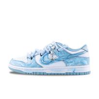 Nike Dunk Ocean's Heart Neslystantys Atsparūs dilimui Žemi Kateboardo Batai Unisex Balti Mėlyni DV0833-106(Team626-) 39 gray