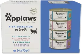 Applaws - Multipack Žuvies sultinio pasirinkimas - 24x70g
