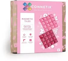 Connetix – Pagrindo plokštė – Pastelinė rožinė ir uoginė – (CT-P-PB002-BP)