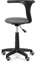 Habys Kosmetologinė meistro kėdutė Tessa stool PVC pilka