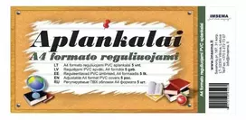 Aplankalai A4 reguliuojami, PVC 100 mic.,5vnt.