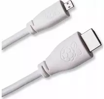 Raspberry Kabelis microHDMI->HDMI S/S 1,0m juodas 1m bulk