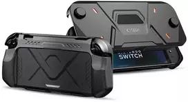 „Tech-Protect Carbonox“ dėklas, skirtas „Nintendo Switch 2“ – juodas