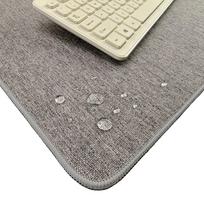 Extra Large Thick Cotton Linen Mouse Pad – Solid Color Desk Mat for Office & Computer Use 210*260*3.5mm edge stitching
