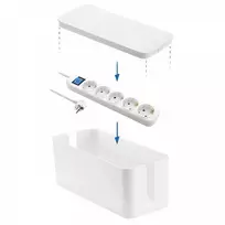 Ilgintuvas su įžeminimu ir jungikliu dėžutėje Electraline 5-viet./1.5m/3x1mm2