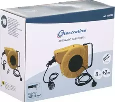 Electraline Ilgintuvas su įžem.ir automatiniu laido susukimu 3x1.5mm2/8m/2m