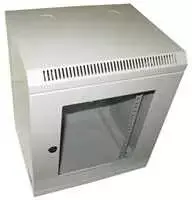 XtendLan 10" sieninė spinta 9U 350x140, keliamoji galia 50 kg, organinio stiklo durys, suvirintos, pilkos spalvos