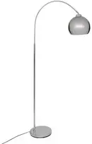 Lamp FLORIS arkinis toršeras, metalinis, sidabro spalvos, 177 cm