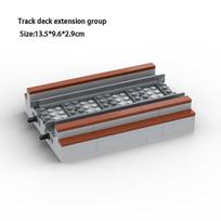MOC City Train Track Bridge Pier Ramp Accessories Track Model Block Children DIY Brick Toys Boy Gifts