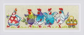 Riolis Kryželių siuvinėjimo rinkinys "Čiū-čiū?!!!" 24x8 cm SR2266