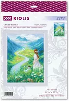 Riolis Kryželiu siuvimo rinkinys "Kur teka upė" 30x40 cm SR2273