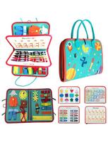 Travel toys, felt activities, quiet books, busy board activities, educational sensory study books