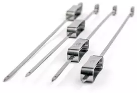 Gizzo BBQ Skewers 45 cm, 4 vnt. - iešmai kepsninėms / šašlykinėms