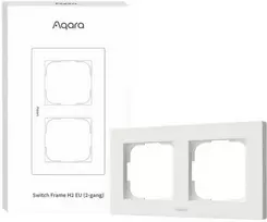 Aqara H2 EU jungiklio rėmelis dvigubas, baltas