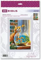 Riolis Kryželiu siuvinėjimo rinkinys "Ginger Observer" 21x30 SR2218