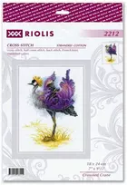 Riolis Kryželio siuvinėjimo rinkinys "Karūnuota gervė" 18x24 SR2212