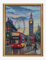 Riolis Kryželiu siuvinėjimo rinkinys - Aine kolekcija "Liūdna Londonas" 30x40 cm SRA1014