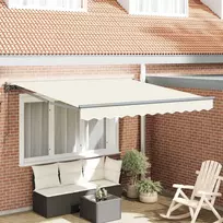 Markizės rėmas Kreminė 350 x 250 cm Poliesteris su PU danga