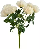 Mondex Since 1986 VIRIDIS dirbtinių gėlių puokštė iš 7 chrizantemų, 57 cm, AW25