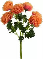 Mondex Since 1986 VIRIDIS dirbtinių gėlių puokštė iš 7 chrizantemų, 57 cm, AW25