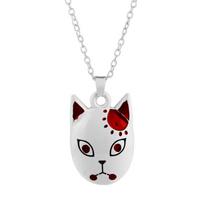 Demon Slayer Tanjiro & Sabito Mask Necklace Keychain