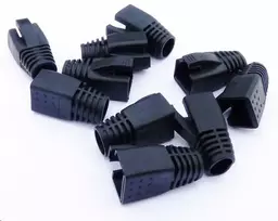DATACOM RJ45 plug sleeves (CAT6A,CAT7) juodas (10pcs)