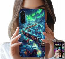Etui Do Samsung Galaxy A56 5G - Pociąg, Ekspres Świąteczny Wzory + Szkło