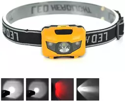 LED Galvos Žibintas BORUIT RJ-LW601 Geltonas, Skirtas Bėgiojimui