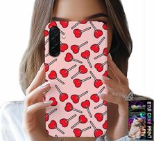 Etui Do Samsung Galaxy A56 5G - Kobiece, Modne Wzory Lizaki W Serca Case