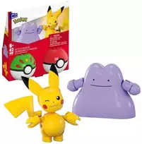 Megabloks,Pokémon MEGA - Pokémon Poké kamuoliukų 2 vnt. rinkinys - Pikachu ir Ditto (JCT43)