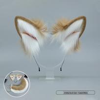 Shiba Inu Plush Cosplay Headband - Animal Ear Hair Accessory for Role-Playing and Face Wash One Size