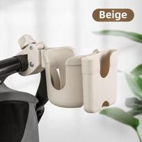 Baby Stroller Milk Bottle Rack 360° Rotate Mobile Phone Holder  Stroller Accessories smėlis