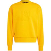 Adidas Real Madrid Logo Print Sweatshirt Men Sweatshirt Yellow IT3808 L