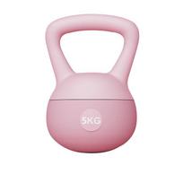 Minkštas svarmuo (kettlebell) vyrams ir moterims - Namų treniruotė, pritūpimai, klubų kėlimas, fitneso treniruočių įranga 2.5KG rožinė