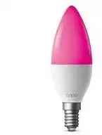 TP-Link Tapo L430C išmanioji WiFi reguliuojamo ryškumo LED lemputė (spalvota, 2500K-6500K, 470lm, 2.4GHz, E14)