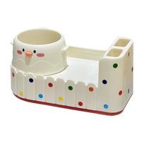 Multifunctional Pen Holder Multiple Compartments Cosmetic Brush Organization Box  Dormitory balta