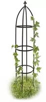 Relaxdays Laipiojimo augalų obeliskas Metal rudas 190 cm